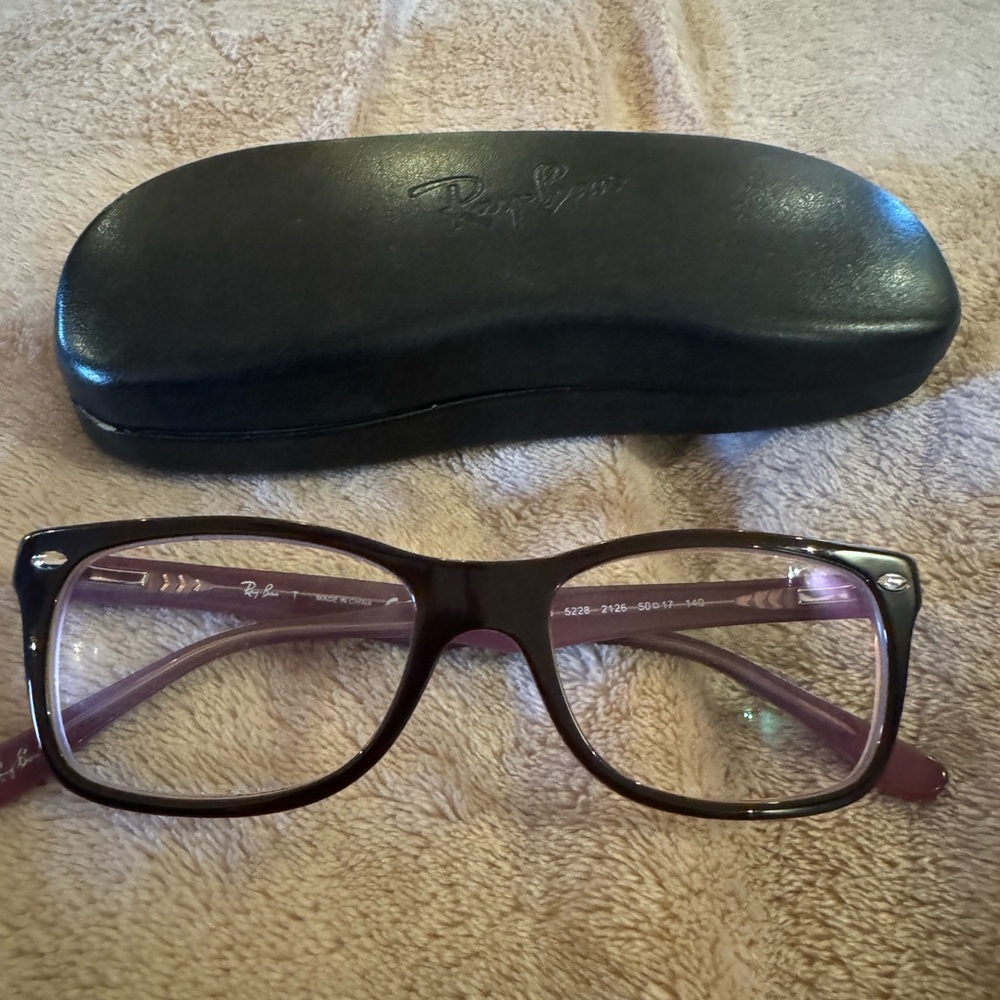 Ray-Ban Brown Eyeglasses with Case